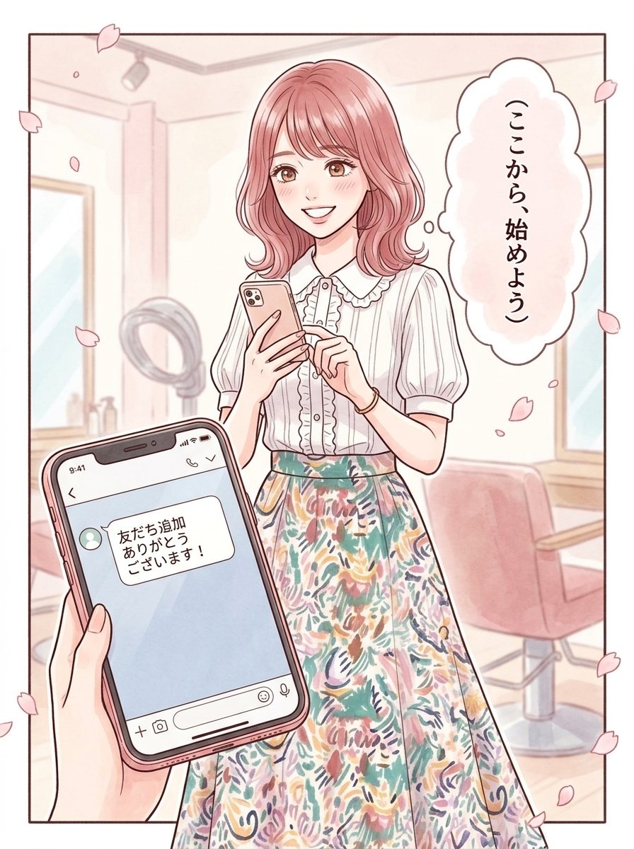 最終話：まずは、LINEから（コマ4）